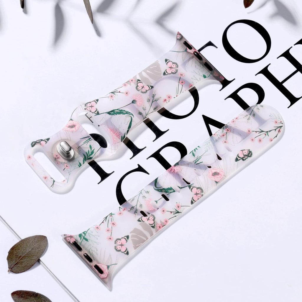 Women's Apple Watch Bracelet with Floral Print