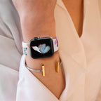 Women's Apple Watch Bracelet with Floral Print