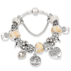 Tree of Life Bracelet Sterling Silver for Women White