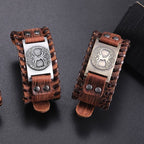 Men's Tree of Life Bracelet in Brown and Silver