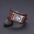Men's Tree of Life Bracelet in Brown and Silver