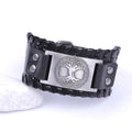 Men's Tree of Life Bracelet in Black and Silver