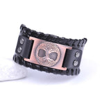 Men's Tree of Life Bracelet in Black and Copper