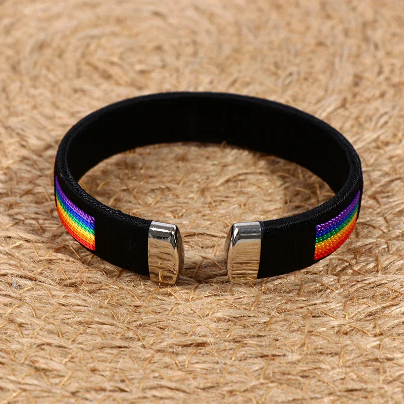 Rainbow bracelet for men or women