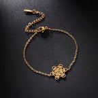 Women's Metatron's Cube Gold Bracelet