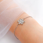 Women's Metatron's Cube Silver Bracelet
