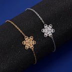 Women's Metatron's Cube Gold Bracelet