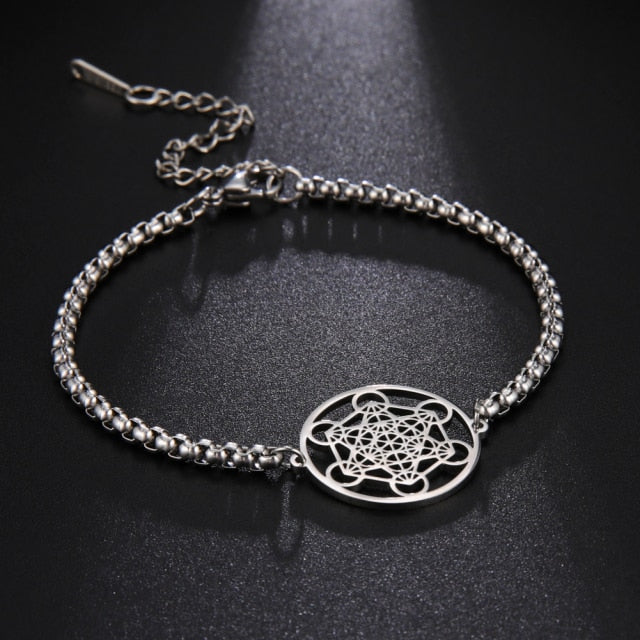 Metatron Silver Chain Bracelet