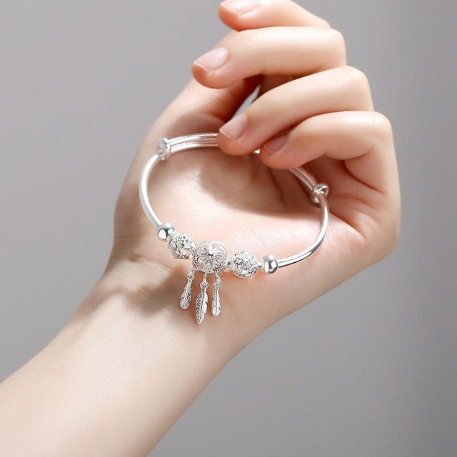 Silver Dreamcatcher Bracelet Chain