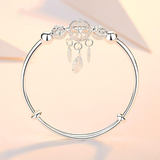 Silver Dreamcatcher Bracelet Chain
