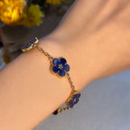 Blue Flower Bracelet for Women