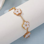 White Flower Bracelet for Women