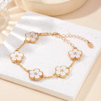 White Flower Bracelet for Women