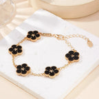 Black Flower Bracelet for Women