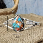Bracelet with Water Drop and Turquoise