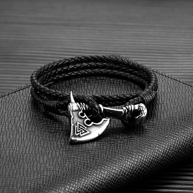 Bracelet with black Viking Axe