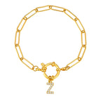 Personalized bracelet with initial z