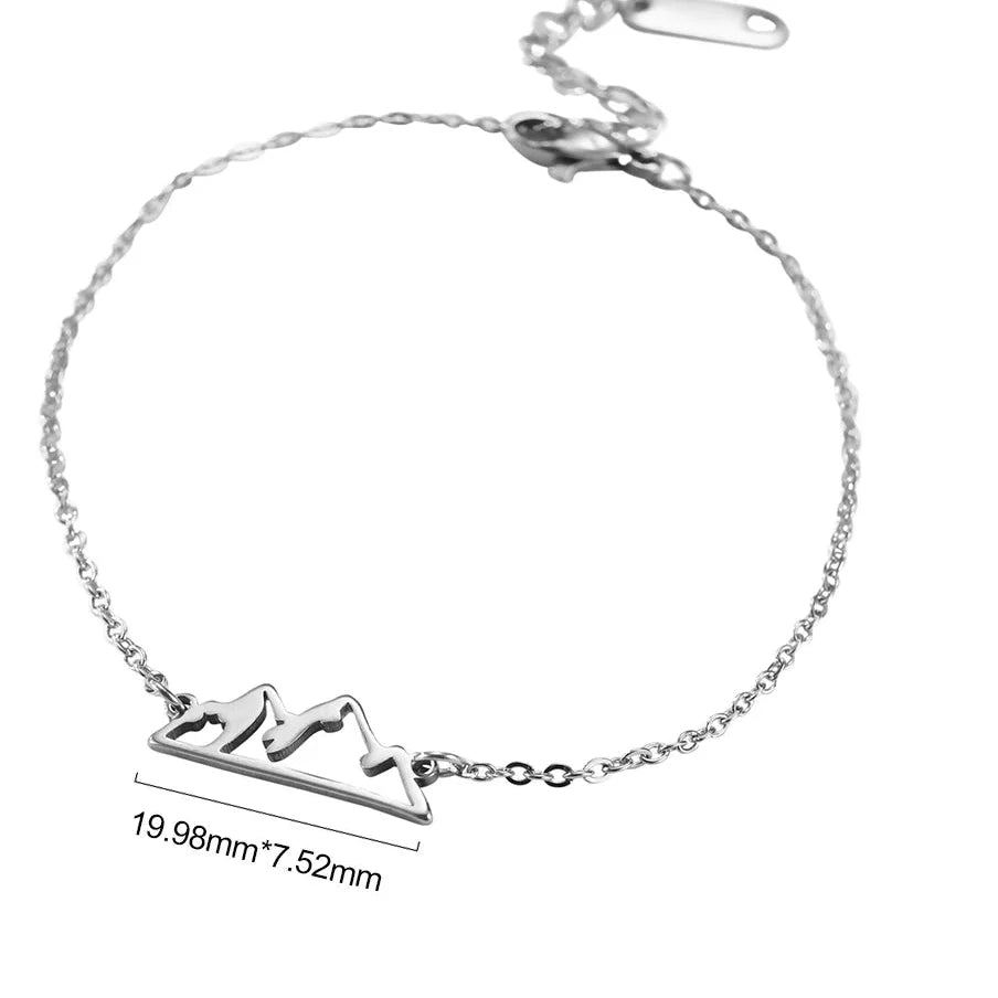 Bracelet with Mountain Pendant for Women