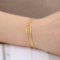 Bracelet with Mountain Pendant for Women gold
