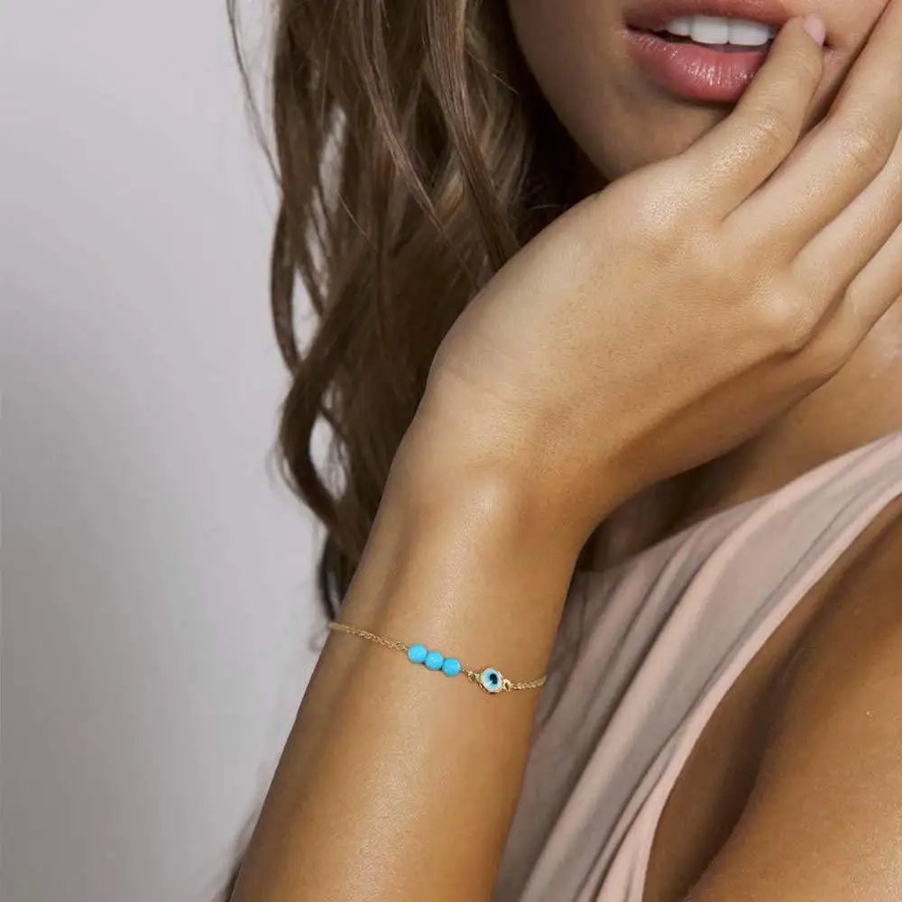 Bracelet with Beads Against the Evil Eye