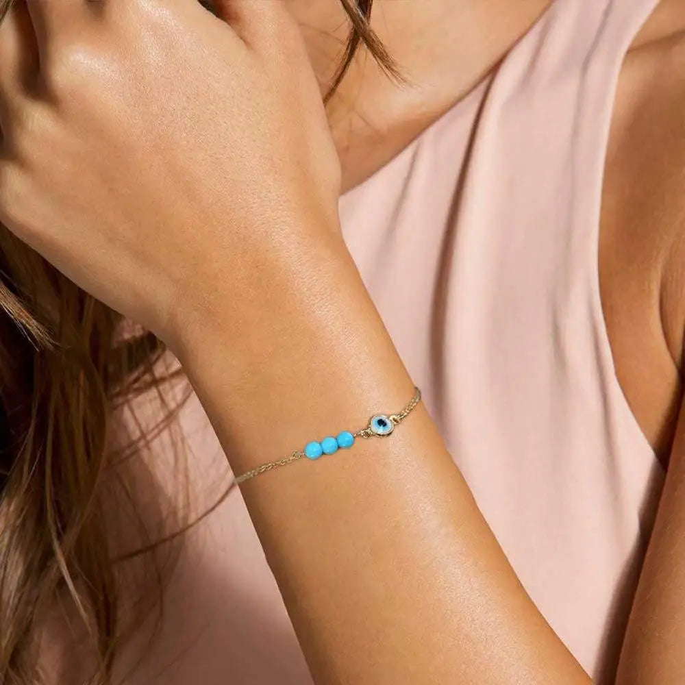 Bracelet with Beads Against the Evil Eye