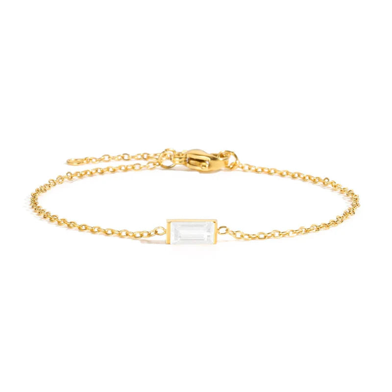 Bracelet with Colored Birthstone