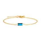 Bracelet with Colored Birthstone