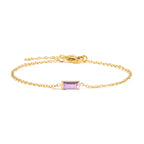 Bracelet with Colored Birthstone