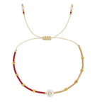 Bicolor initial bracelet d