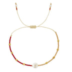 Bicolor initial bracelet p