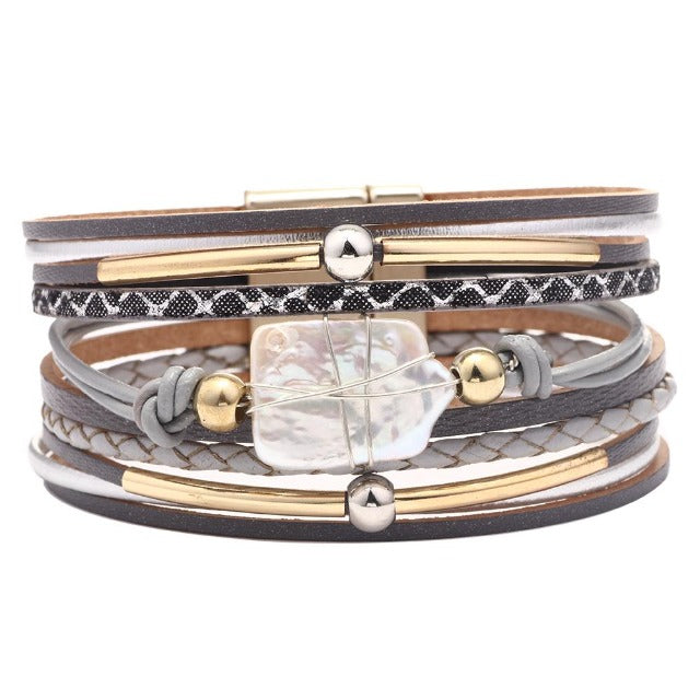 Bohemian Chic Bracelet grey