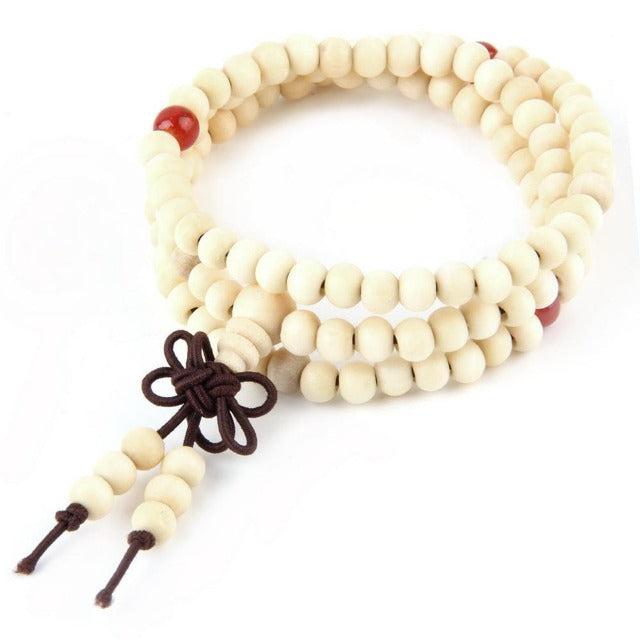 Buddhist Lucky Bracelet white