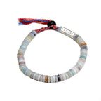 Tibetan Buddhist Bracelet in Amazonite Beads