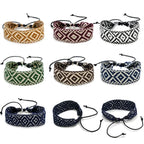 Handmade Geometric Shapes Brazilian Bracelet brown 
