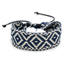 Handmade Geometric Shapes Brazilian Bracelet blue