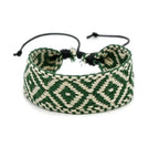 Handmade Geometric Shapes Brazilian Bracelet green