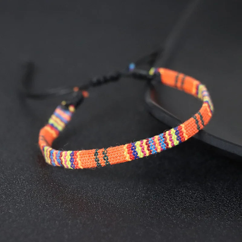 Handmade Woven Friendship Brazilian Bracelet orange