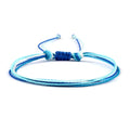 Handmade Blue Brazilian Bracelet white and blue