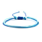 Handmade Blue Brazilian Bracelet white and blue