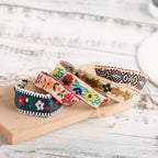White Handwoven Embroidered Boho Brazilian Bracelet