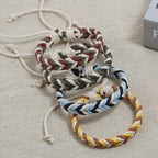 Natural Effect Cotton Thread Brazilian Bracelet yellow