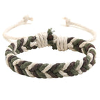 Natural Effect Cotton Thread Brazilian Bracelet green