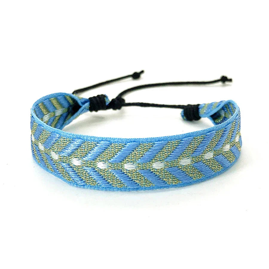 Mixed Brazilian Holiday-Style Bracelet blue