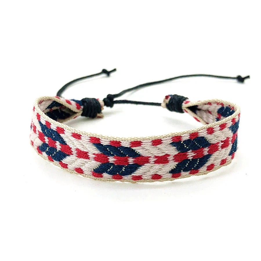 Mixed Brazilian Holiday-Style Bracelet red