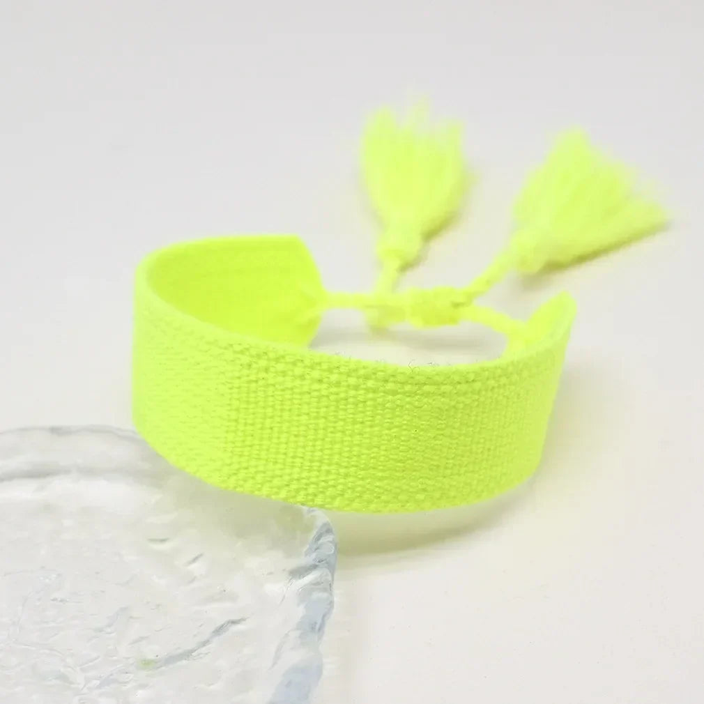 Soft Pastel Handmade Brazilian Bracelet yellow
