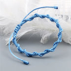 Handmade Woven Brazilian Bracelet light blue