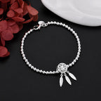 Women's Silver Dreamcatcher Bracelet 