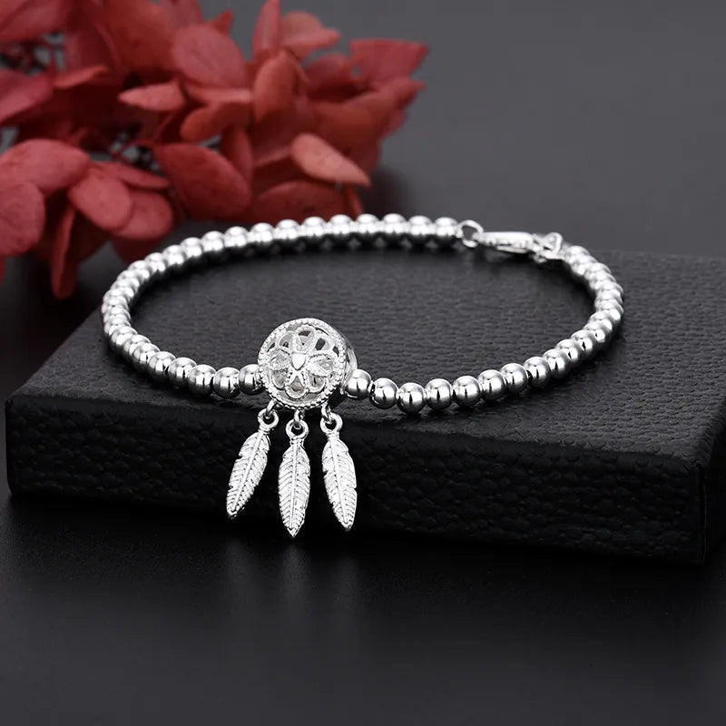 Women's Silver Dreamcatcher Bracelet