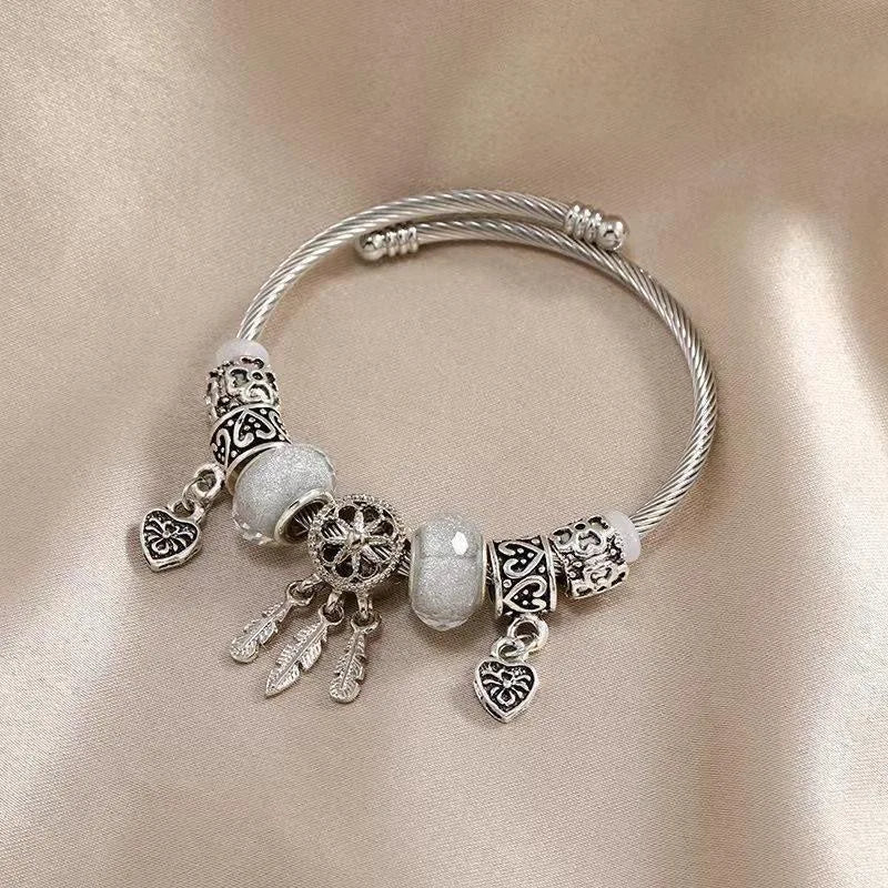 Dream Catcher and Hearts Bracelet