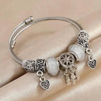 Dream Catcher and Hearts Bracelet